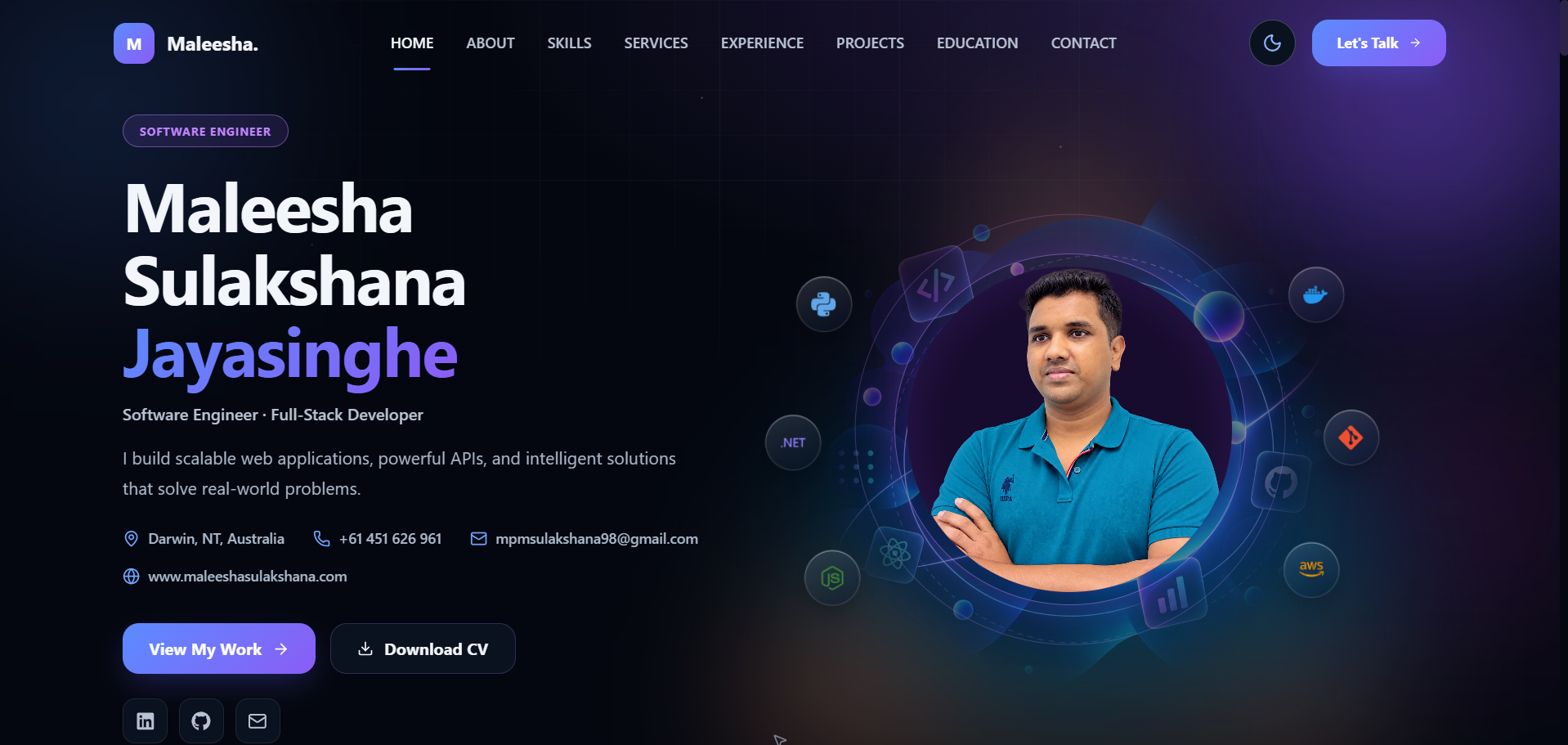 Personal Portfolio preview